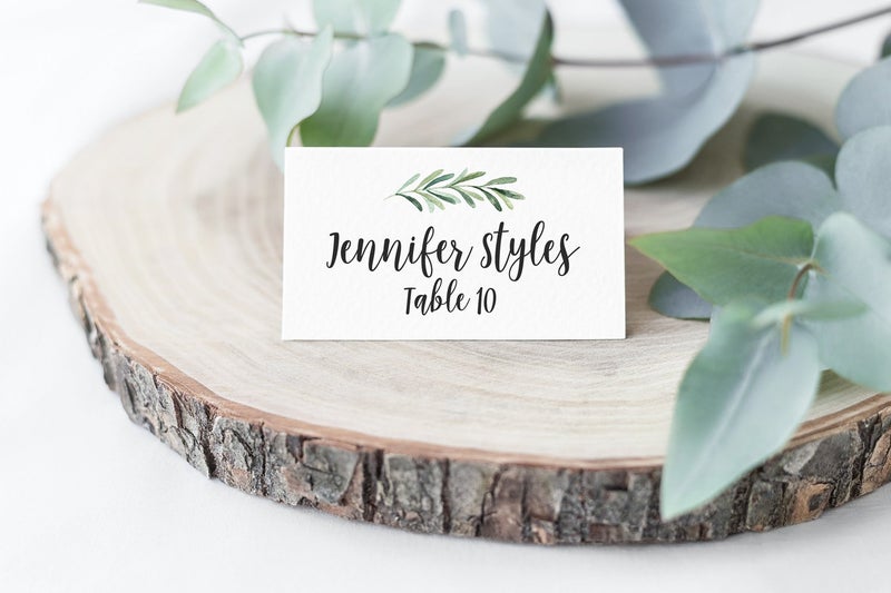 Printed Party Table Place Cards for All Occasions and Events, Set of 25 (Elegant Branch) - Image 3